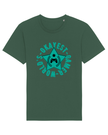 World's Okayest Gamer Bottle Green
