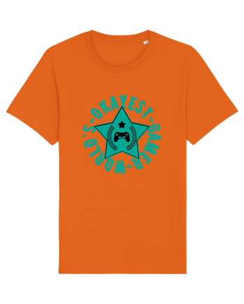 World's Okayest Gamer Bright Orange