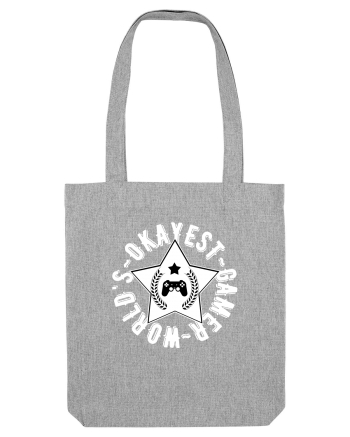 World's Okayest Gamer Heather Grey