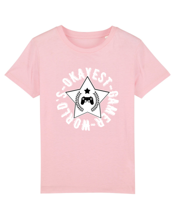 World's Okayest Gamer Cotton Pink