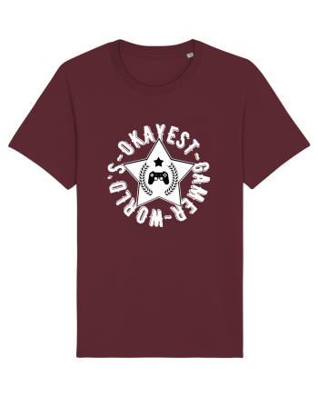 World's Okayest Gamer Burgundy