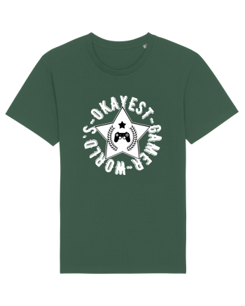 World's Okayest Gamer Bottle Green