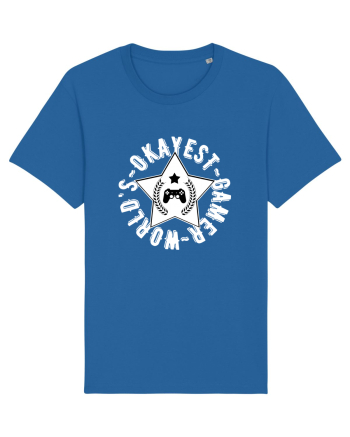 World's Okayest Gamer Royal Blue