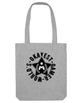 World's Okayest Gamer Heather Grey