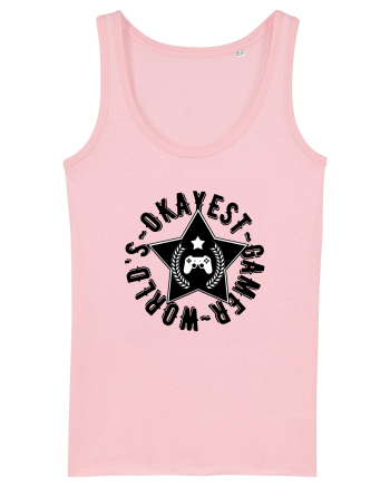 World's Okayest Gamer Cotton Pink