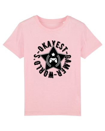 World's Okayest Gamer Cotton Pink