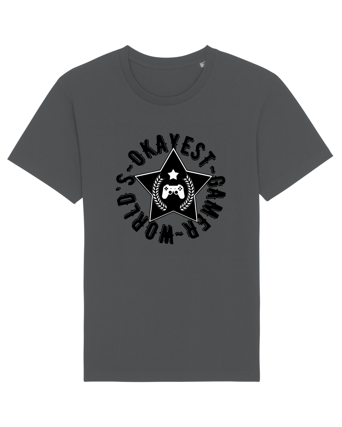 Tricou mânecă scurtă Unisex Rocker Anthracite