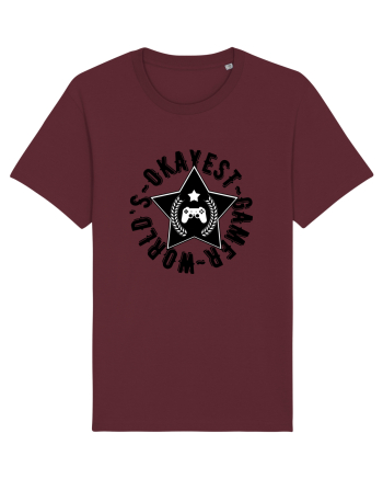 World's Okayest Gamer Burgundy