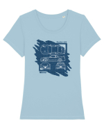 Is that a Supr... r34??  Tricou mânecă scurtă guler larg fitted Damă Expresser