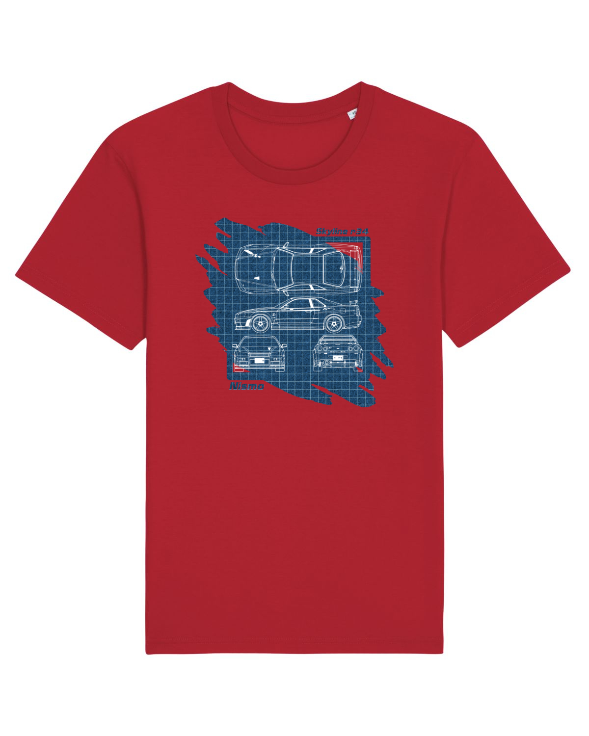 Tricou mânecă scurtă Unisex Rocker Red