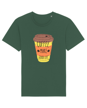 Coffee Make Good Life  Bottle Green