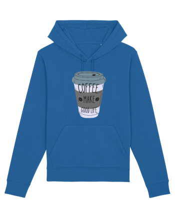 Coffee Make Good Life  Royal Blue