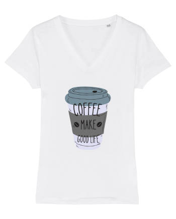 Coffee Make Good Life  White