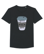 Coffee Make Good Life  Tricou mânecă scurtă guler larg Bărbat Skater