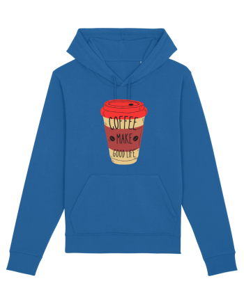 Coffee Make Good Life  Royal Blue