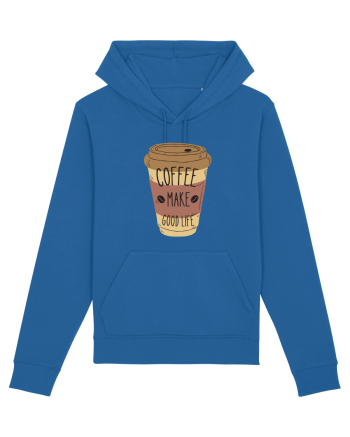 Coffee Make Good Life  Royal Blue