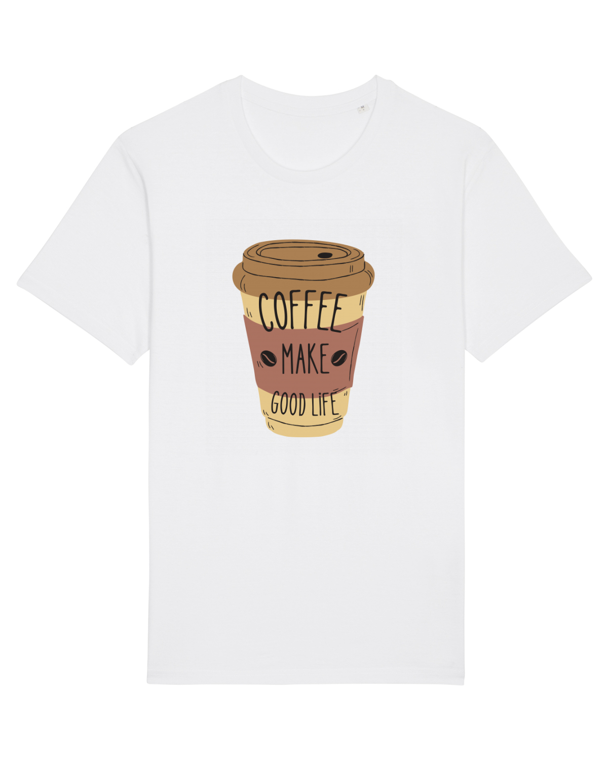 Tricou mânecă scurtă Unisex Rocker White