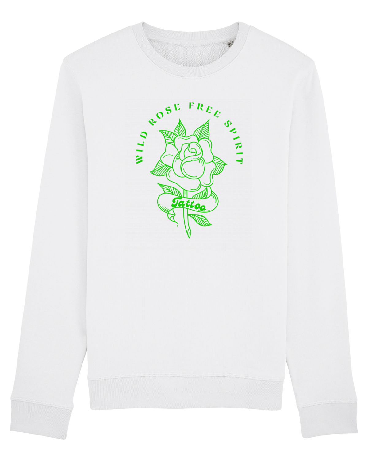 Bluză mânecă lungă Unisex Rise White