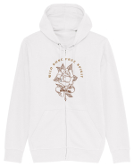 Wild Rose Hanorac cu fermoar Unisex Connector