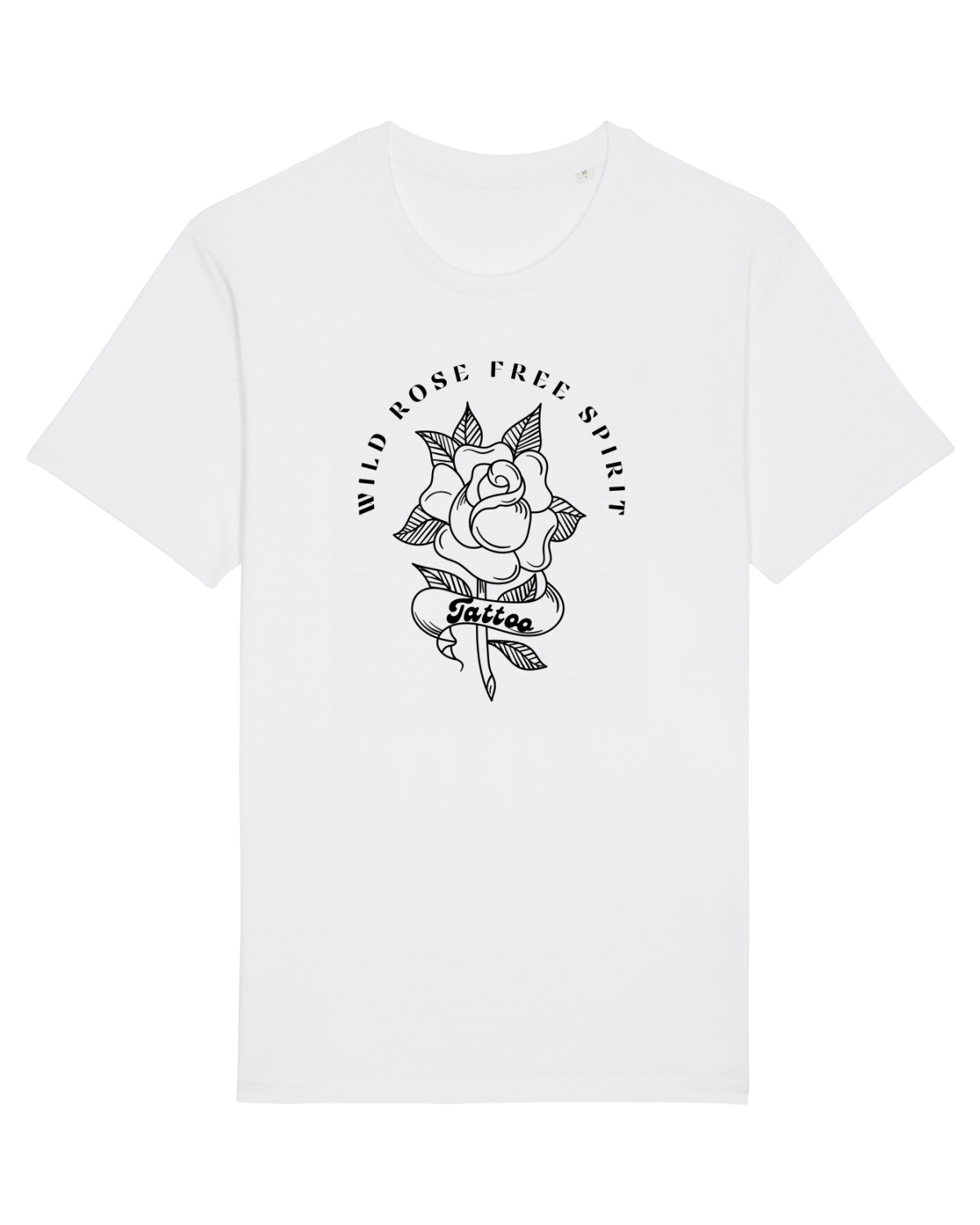 Tricou mânecă scurtă Unisex Rocker White