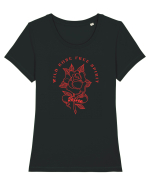 Wild Rose Tricou mânecă scurtă guler larg fitted Damă Expresser