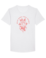 Wild Rose Tricou mânecă scurtă guler larg Bărbat Skater