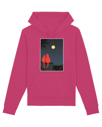 Cats Watching Moon Raspberry