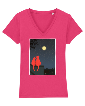 Cats Watching Moon Raspberry