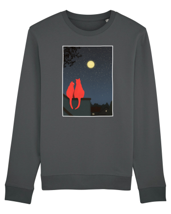 Cats Watching Moon Anthracite