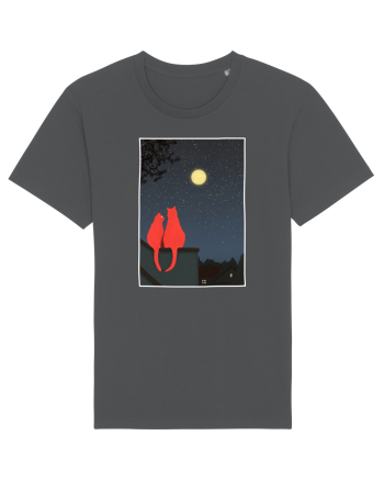 Cats Watching Moon Anthracite
