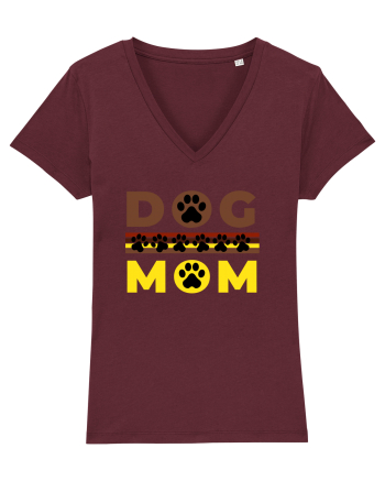 Dog Mom Burgundy