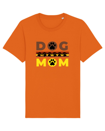 Dog Mom Bright Orange