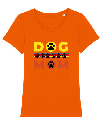 Dog Mom Bright Orange