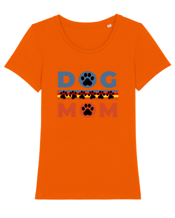 Dog Mom Bright Orange