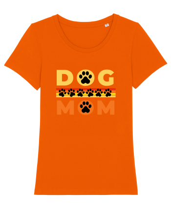 Dog Mom Bright Orange