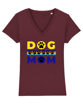 Dog Mom Burgundy