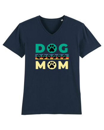 Dog Mom French Navy