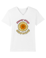 Never Stop Growing Tricou mânecă scurtă guler V Bărbat Presenter