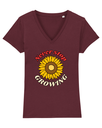 Never Stop Growing Burgundy