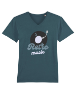 Retro Music Tricou mânecă scurtă guler V Bărbat Presenter
