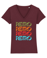 Retro Lover Tricou mânecă scurtă guler V Damă Evoker