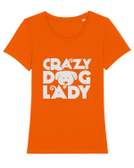 DOG Tricou mânecă scurtă guler larg fitted Damă Expresser