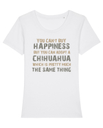 CHIHUAHUA Tricou mânecă scurtă guler larg fitted Damă Expresser