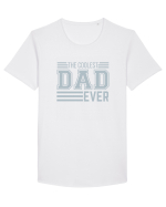 The Coolest Dad Ever Tricou mânecă scurtă guler larg Bărbat Skater