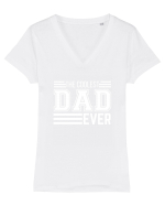 The Coolest Dad Ever Tricou mânecă scurtă guler V Damă Evoker