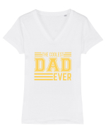 The Coolest Dad Ever Tricou mânecă scurtă guler V Damă Evoker