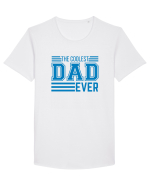 The Coolest Dad Ever Tricou mânecă scurtă guler larg Bărbat Skater