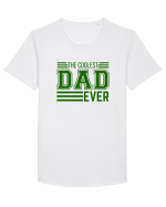 The Coolest Dad Ever Tricou mânecă scurtă guler larg Bărbat Skater