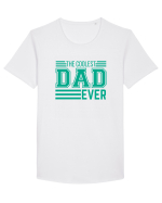 The Coolest Dad Ever Tricou mânecă scurtă guler larg Bărbat Skater