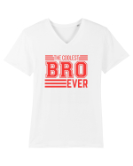 The Coolest Bro (brother) Ever Tricou mânecă scurtă guler V Bărbat Presenter